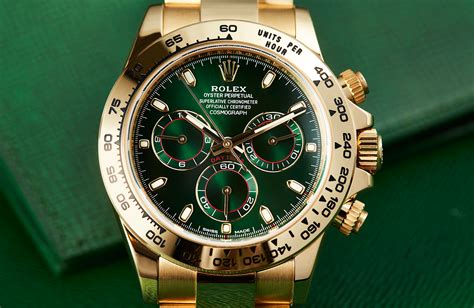 solid gold rolex green face|Rolex gold with green dial.